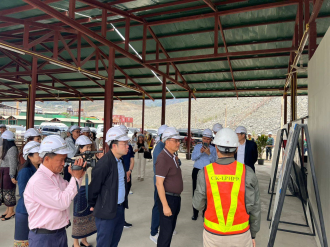 Minister of Finance Visits Luang Prabang Hydropower Construction Site